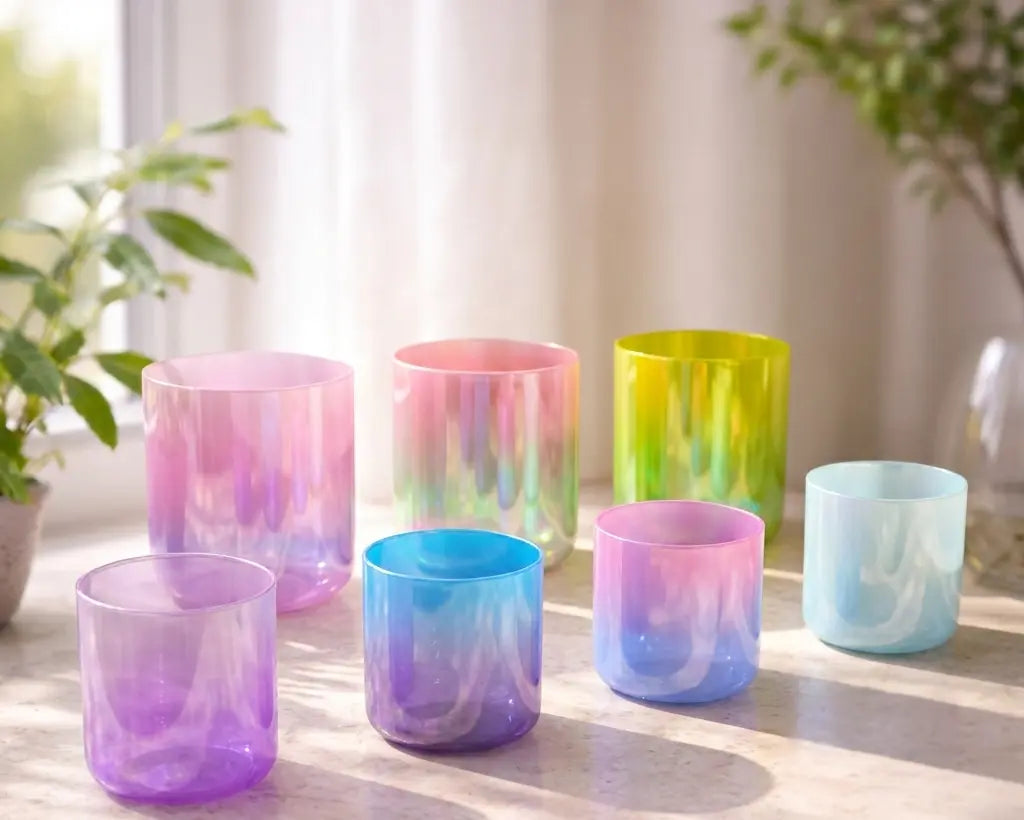 Artisan Crystal Singing Bowl Set Soul Bowls and Healing
