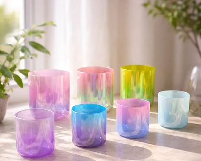 Artisan Crystal Singing Bowl Set Soul Bowls and Healing