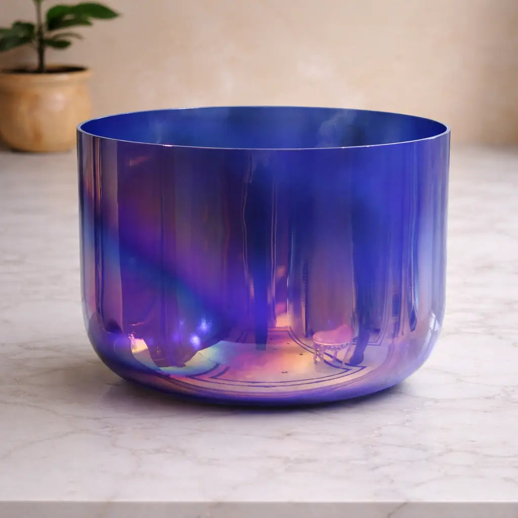 Cosmic Violet Crystal Singing Bowl Soul Bowls and Healing