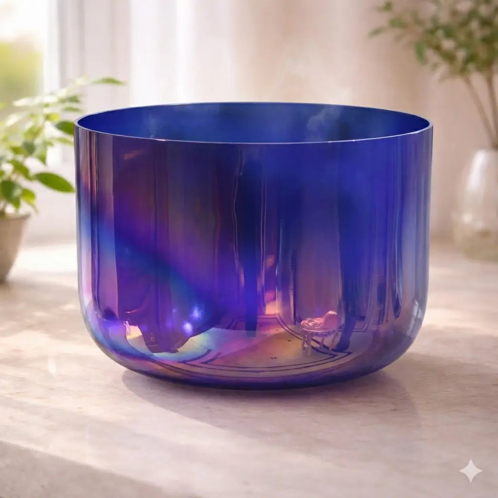 Cosmic Violet Crystal Singing Bowl Soul Bowls and Healing