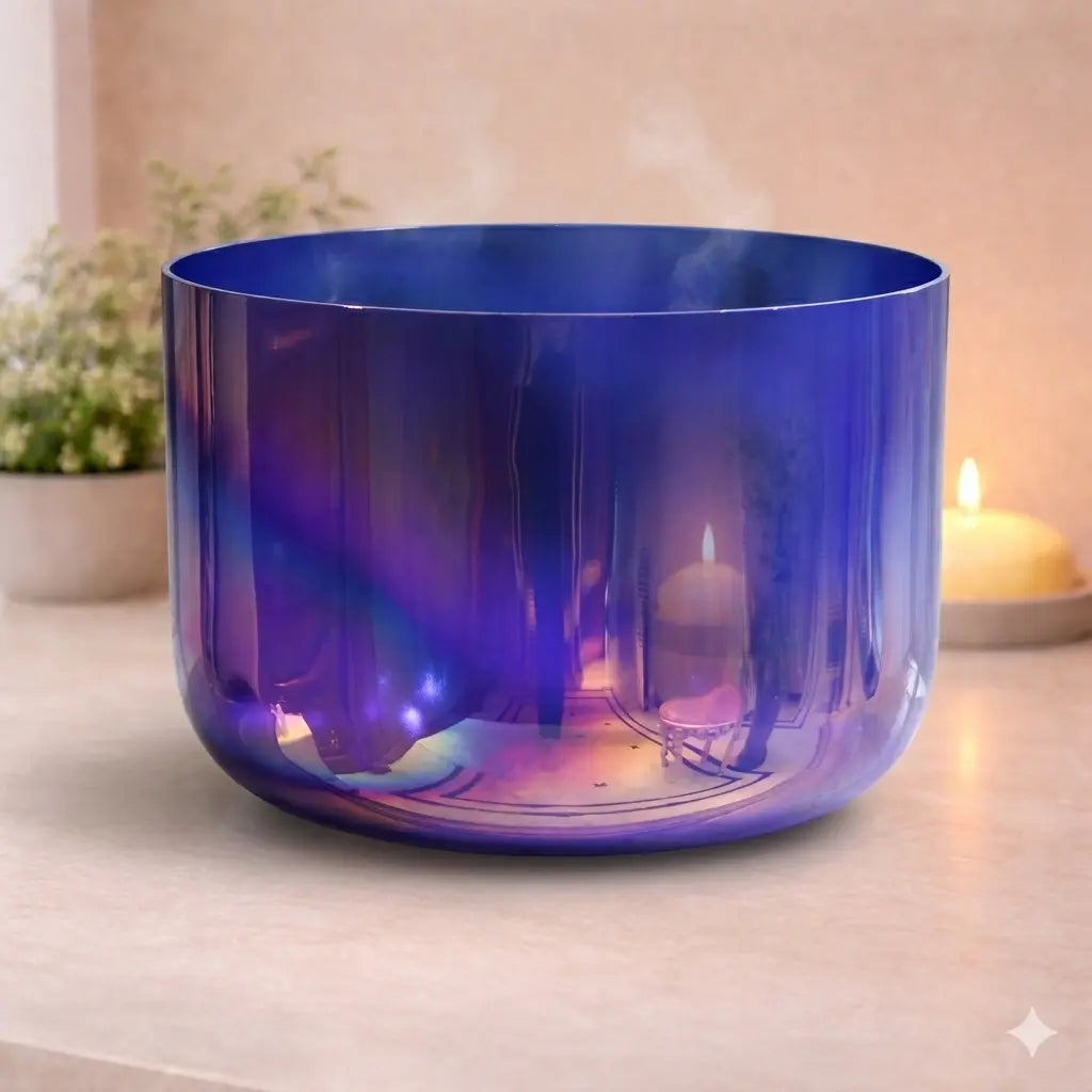Cosmic Violet Crystal Singing Bowl Soul Bowls and Healing