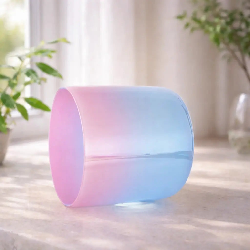 Cotton Ombré Crystal Singing Bowl Soul Bowls and Healing