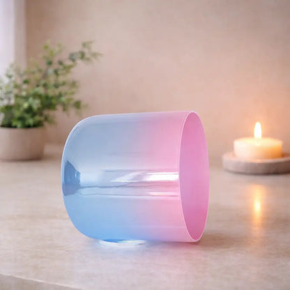 Cotton Ombré Crystal Singing Bowl Soul Bowls and Healing