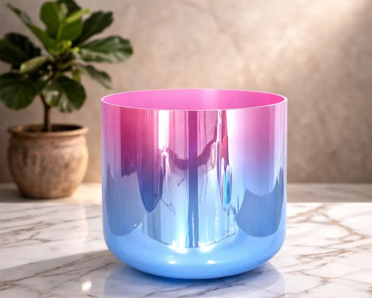 Cotton Ombré Crystal Singing Bowl Soul Bowls and Healing