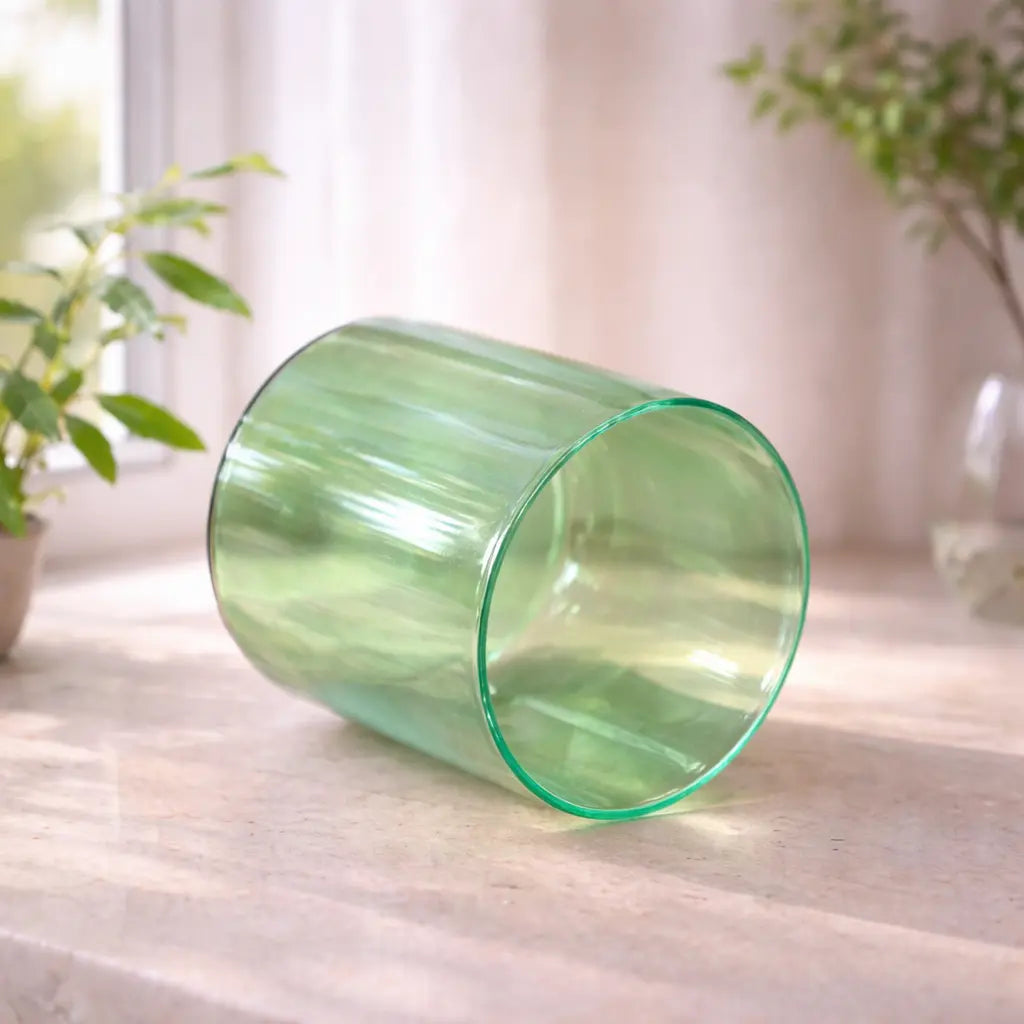 Jade Glow Crystal Singing Bowl Soul Bowls and Healing