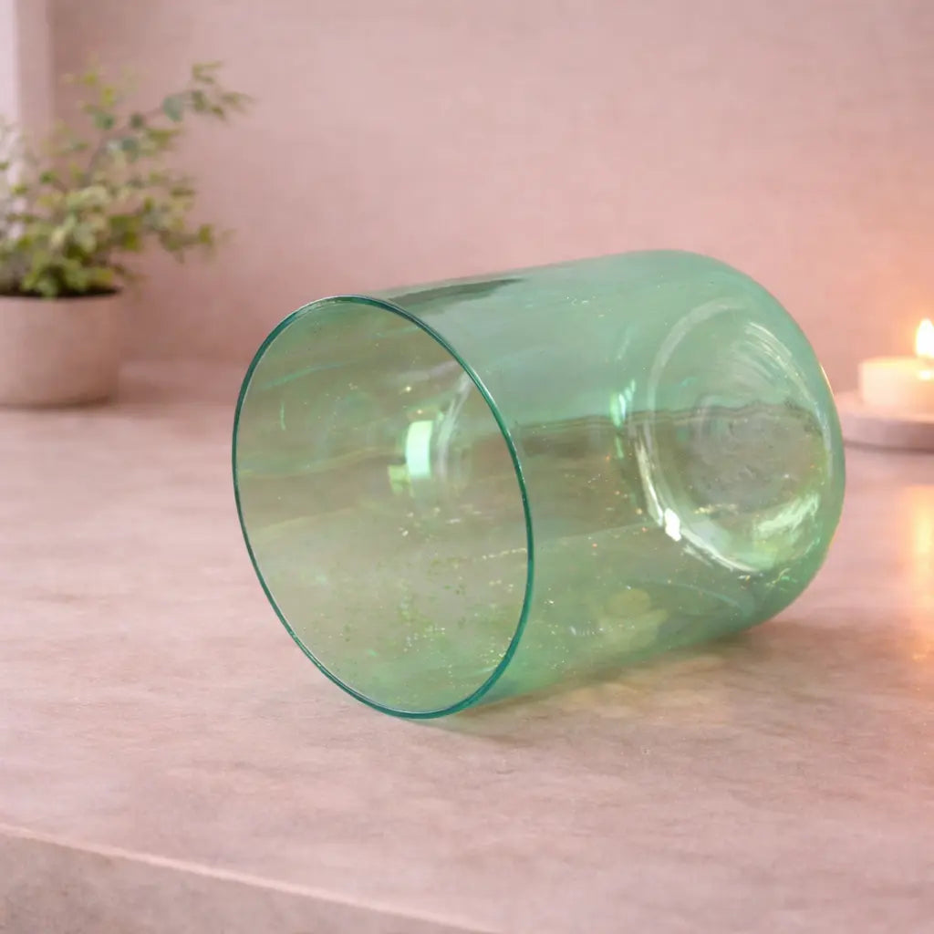 Jade Glow Crystal Singing Bowl Soul Bowls and Healing