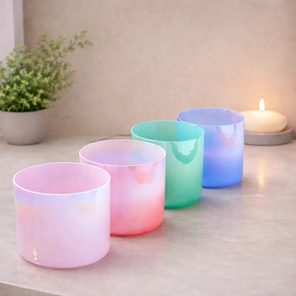 Pastel Crystal Singing Bowl Set Soul Bowls and Healing