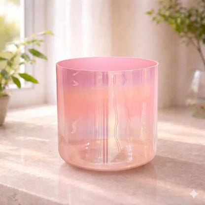 Peach Blossom Crystal Singing Bowl Soul Bowls and Healing