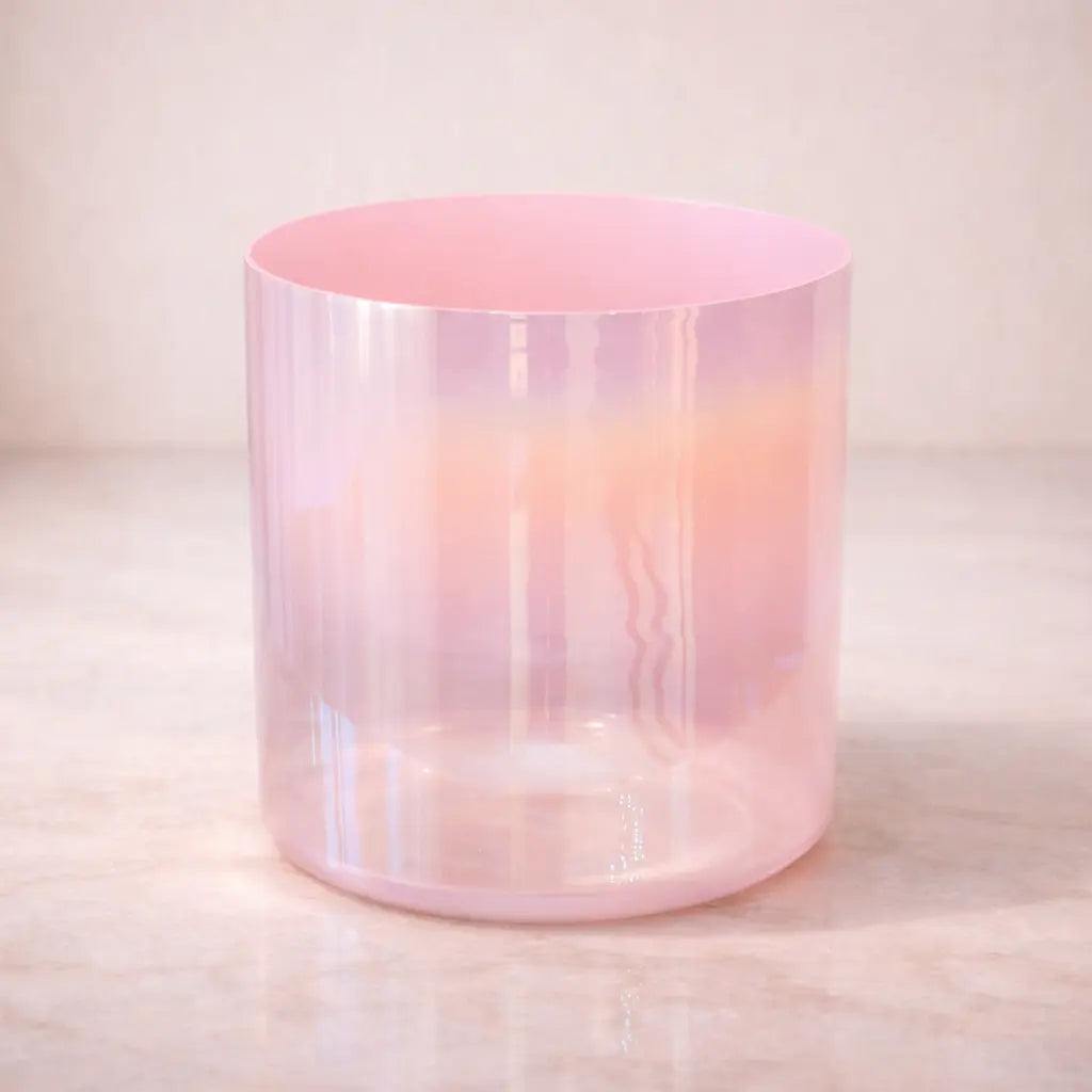 Peach Blossom Crystal Singing Bowl Soul Bowls and Healing